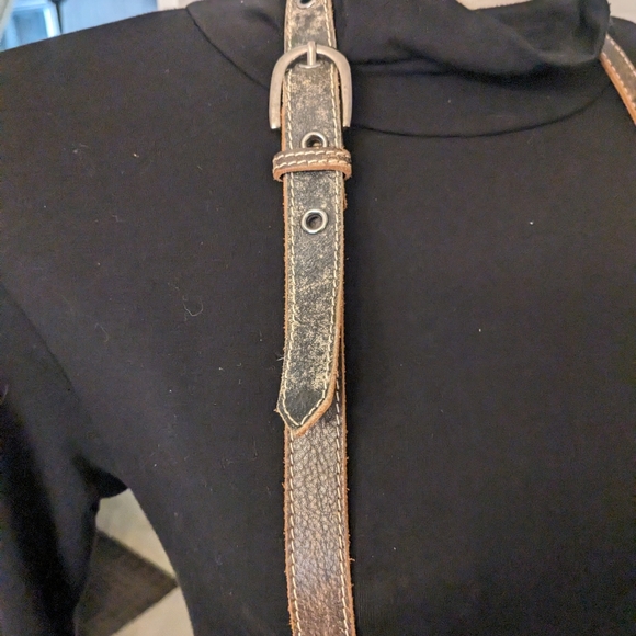 River Island Buffalo Leather cross body purse. - Picture 7 of 17